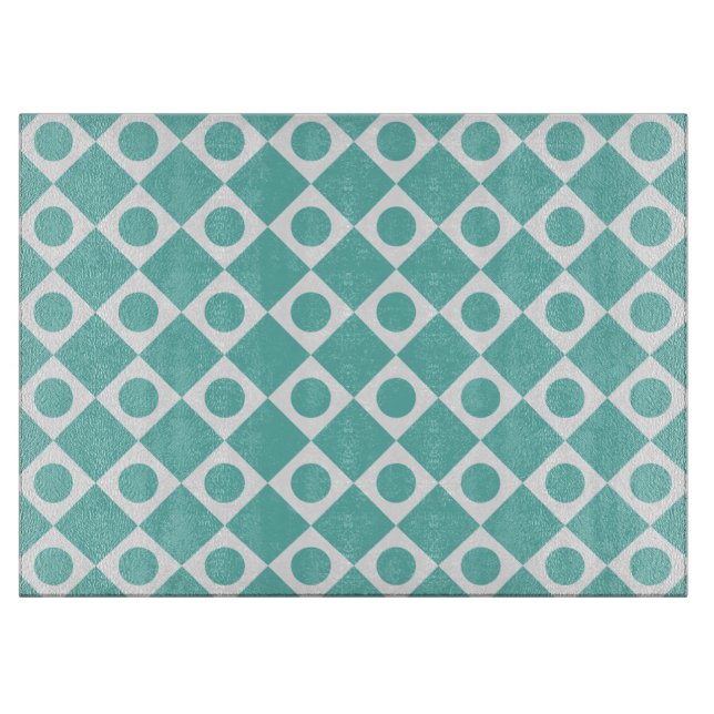 Tabla De Cortar Punto retro blanco (Anverso)