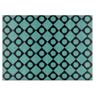 Tabla De Cortar Punto retro negro
