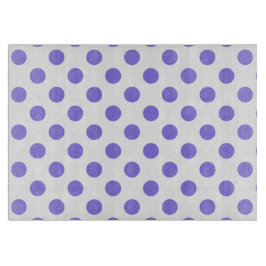 Tabla De Cortar Puntos de polka periwinkle