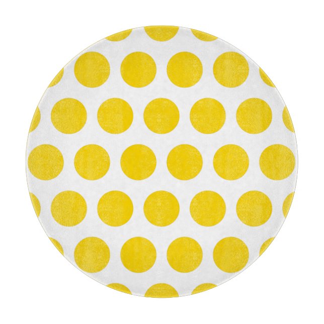 Tabla De Cortar Puntos del Polka Oro (Anverso)