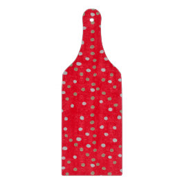 Tabla De Cortar Puntos del Polka Rojo
