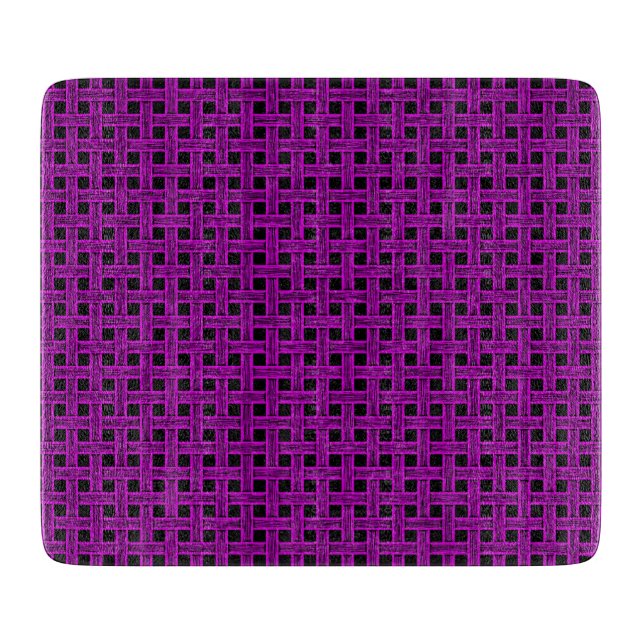 Tabla De Cortar Purple Black Weave Pattern (Anverso)