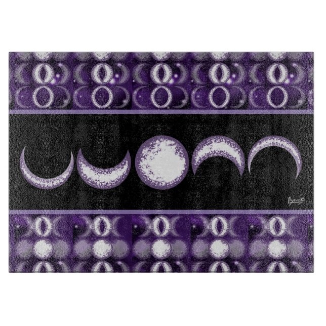 Tabla De Cortar Purple Moon Child (Anverso)