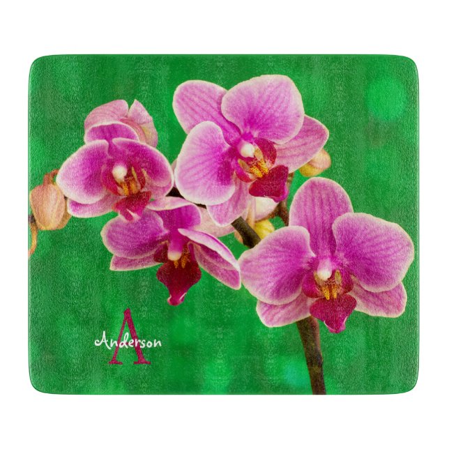 Tabla De Cortar Purple Orchid  (Anverso)