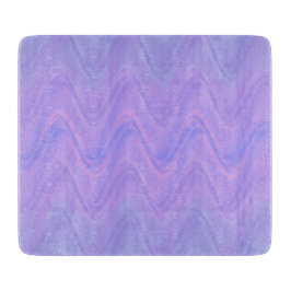 Tabla De Cortar Purple Pink Wavy Lines Pattern