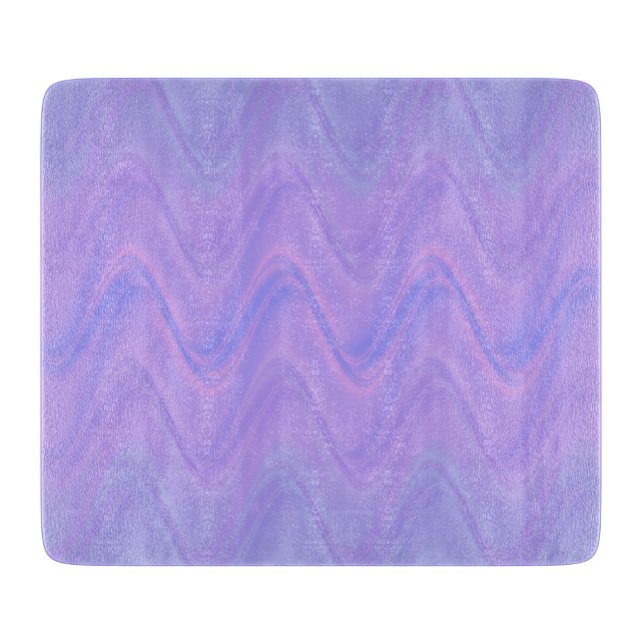 Tabla De Cortar Purple Pink Wavy Lines Pattern (Anverso)
