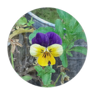 Tabla De Cortar Púrpura y amarilla