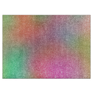 Tabla De Cortar Purpurina arcoiris