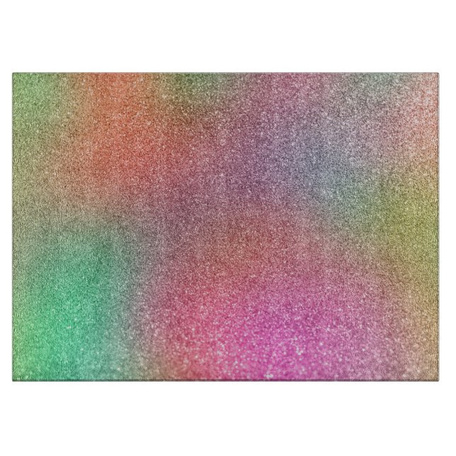 Tabla De Cortar Purpurina arcoiris (Anverso)