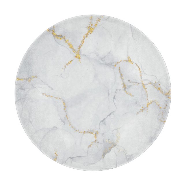 Tabla De Cortar Purpurina de textura de piedra de pastel de mármol (Anverso)