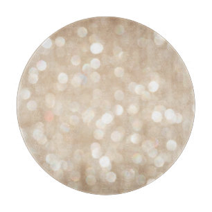 Tabla De Cortar Purpurina dorado, Navidades borrosos de fondo.