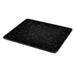 Tabla De Cortar Purpurina negro y de plata brillante
