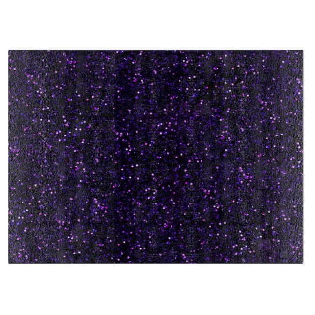 Tabla De Cortar Purpurina púrpura Amethyst oscuro (Anverso)