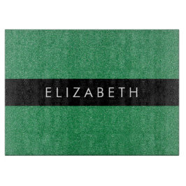 Tabla De Cortar Purpurina verde, fondo Purpurina, nombre