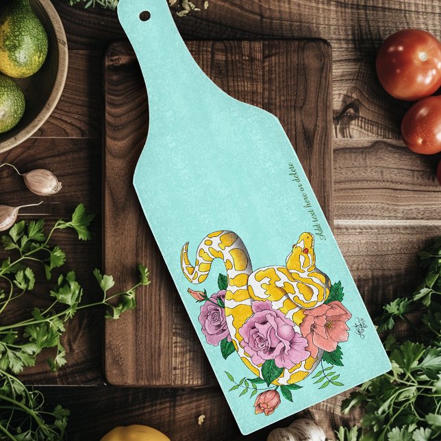 Tabla De Cortar Python albino blanco amarillo (Subido por el creador)