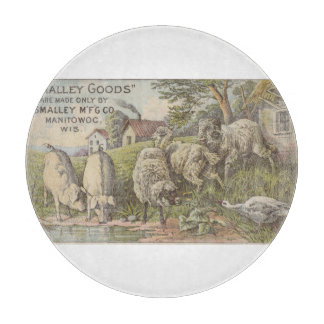 Tabla De Cortar Quaint Farmhouse Animals Rustic Country Scene