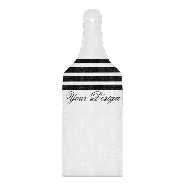 Tabla De Cortar Queso de vidrio monocromo personalizado (Anverso)