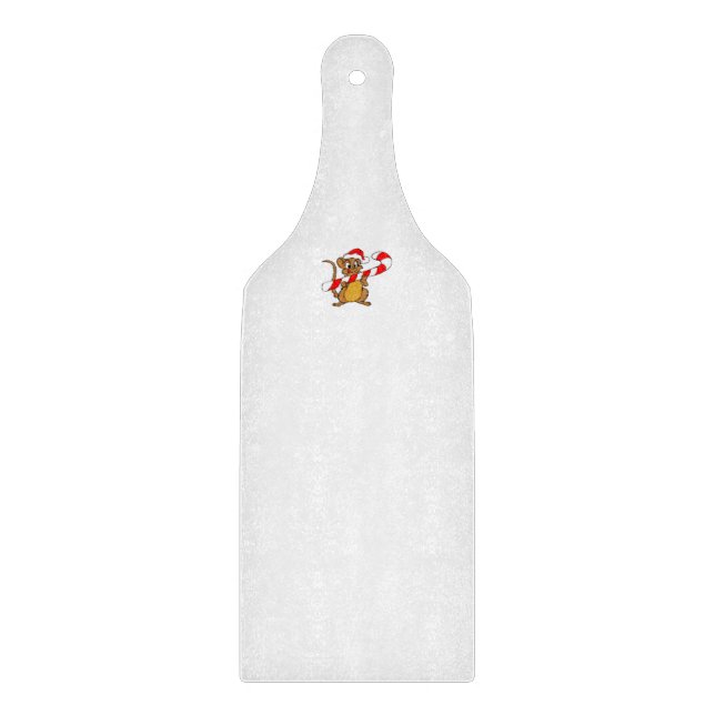 Tabla de cortar queso - Ratón de Navidad (Anverso)