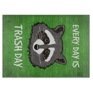 Tabla De Cortar Raccoon Lover Todos Los Días Es El Día De La Basur