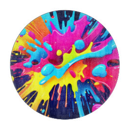 Tabla De Cortar Rachas dinámicas de pintura fluorescente