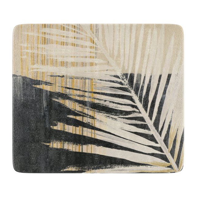 Tabla De Cortar Raffia de Oro - Palm Fronds (Anverso)