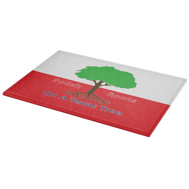 Tabla De Cortar Raíces Polacas En Un Árbol De Texas (Borde)