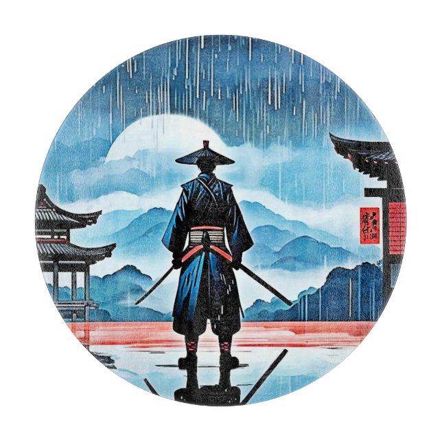 Tabla De Cortar Rainy Samurai: Vigilia silenciosa (Anverso)