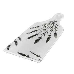 Tabla De Cortar Ramas de lavanda – Diseño botánico minimalista en