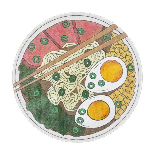 Tabla De Cortar Ramen Noodles Bowl Restaurante japonés de comida g (Anverso)