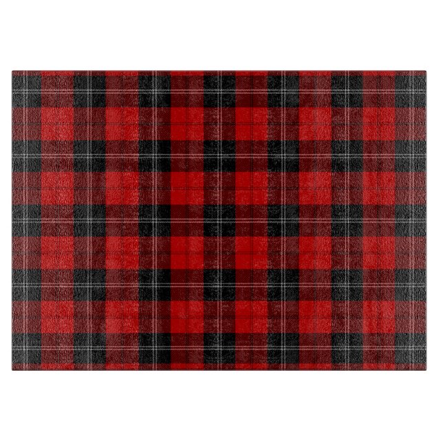 Tabla De Cortar Ramsay tartan red black plon (Anverso)