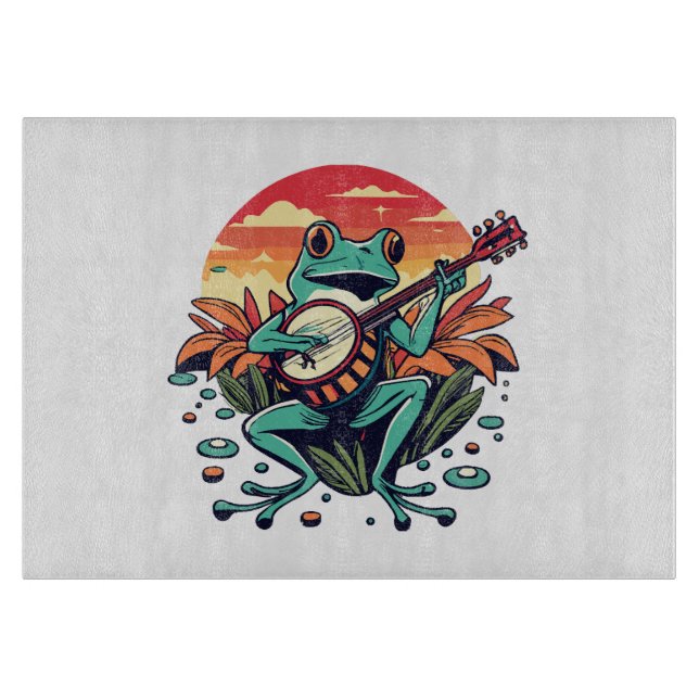 Tabla De Cortar Rana Banjo (Anverso)