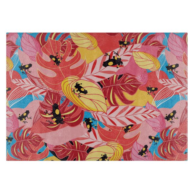 Tabla De Cortar Ranas de la selva (Anverso)