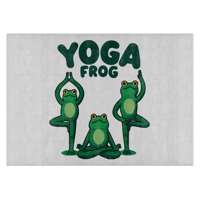 Tabla De Cortar Ranas de yoga (Anverso)