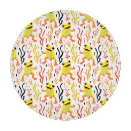 Tabla De Cortar Ranas juguetonas