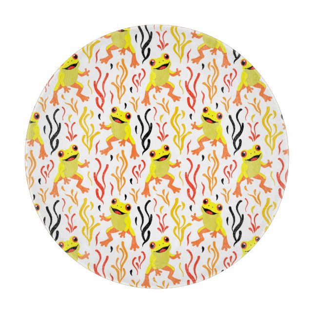 Tabla De Cortar Ranas juguetonas (Anverso)