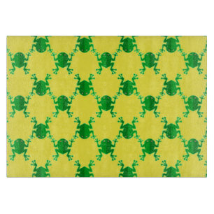 Tabla De Cortar Ranas lindas del dibujo animado