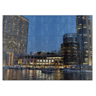 Tabla De Cortar Rascacielos de la hora azul en Dubai Marina