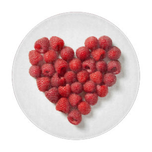 Tabla De Cortar Raspberry Heart