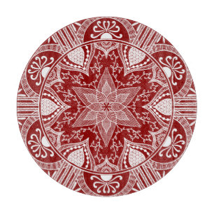 Tabla De Cortar Raspberry Mandala