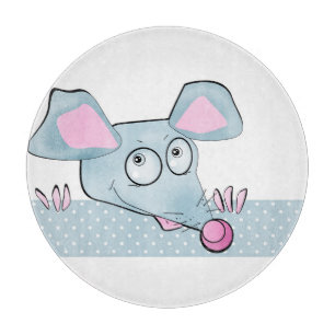 Tabla De Cortar Rata divertida, rata, Navidades