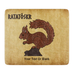 Tabla De Cortar Ratatöskr, ardilla nórdica/vikinga