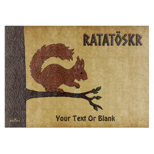 Tabla De Cortar Ratatöskr, ardilla nórdica/vikinga