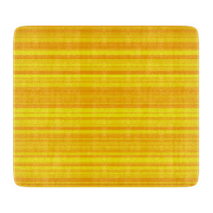 Tabla De Cortar Rayas amarillas naranjas
