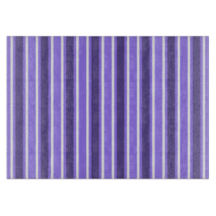 Tabla De Cortar Rayas de caramelo morado y blanco