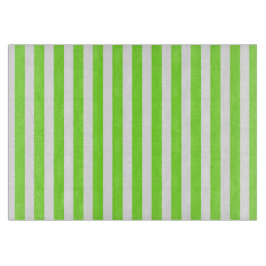 Tabla De Cortar Rayas de limón verde y blanco de caramelos