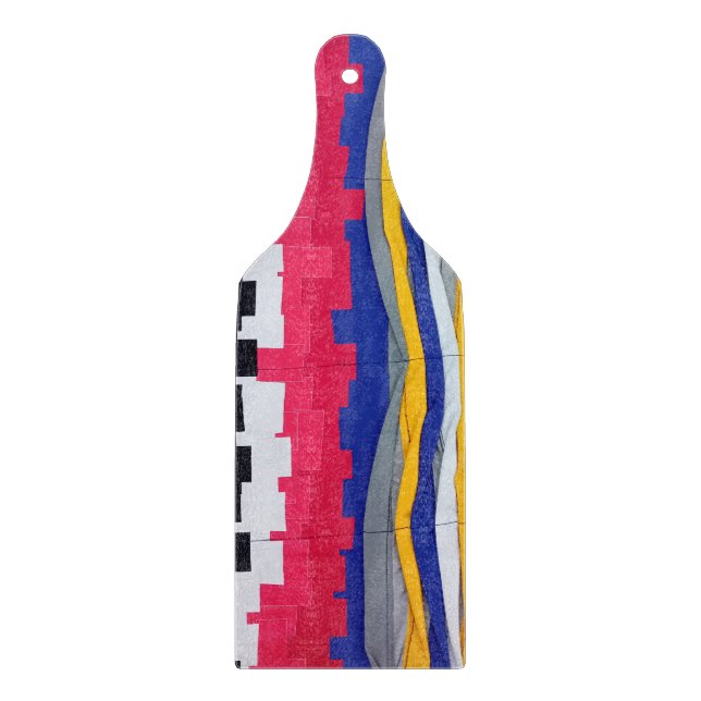 Tabla De Cortar Rayas de textil (Anverso)