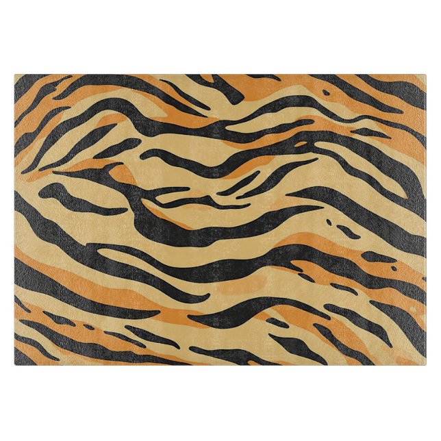 Tabla De Cortar Rayas de Tigre (Anverso)