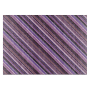 Tabla De Cortar Rayas diagonales malvas