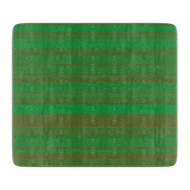 Tabla De Cortar Rayas marrones verdes (Anverso)