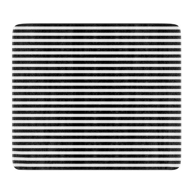 Tabla De Cortar Rayas Negras Náuticas (Anverso)